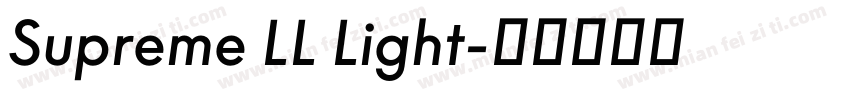 Supreme LL Light字体转换